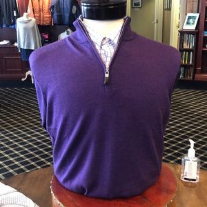 NWT Peter Millar quarter zip sweater